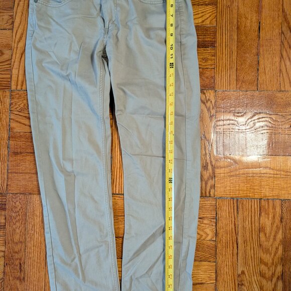 Levi's Straight Leg 514 Pants Men's 30x32 Tan Beige Khaki Cotton - Picture 7 of 8